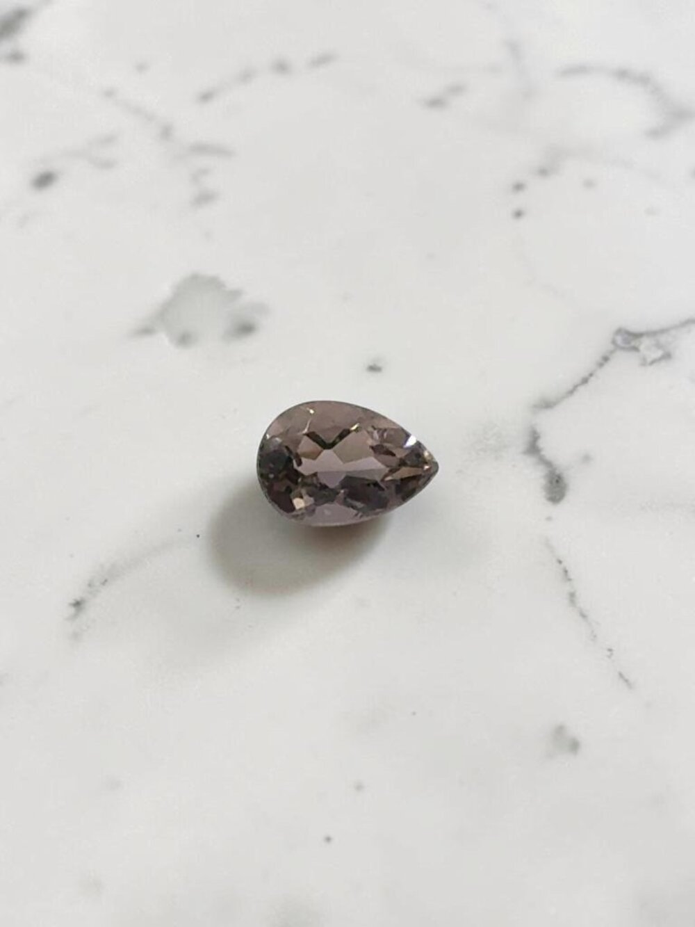 0.71 Carat Pear-Shaped Brown Tourmaline Gemstone